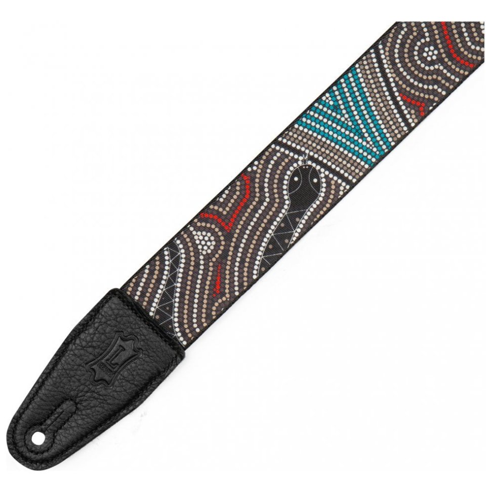 Levy's MP2DU-001 2″ Down Under Series Poly Guitar Strap - Bird and Snake