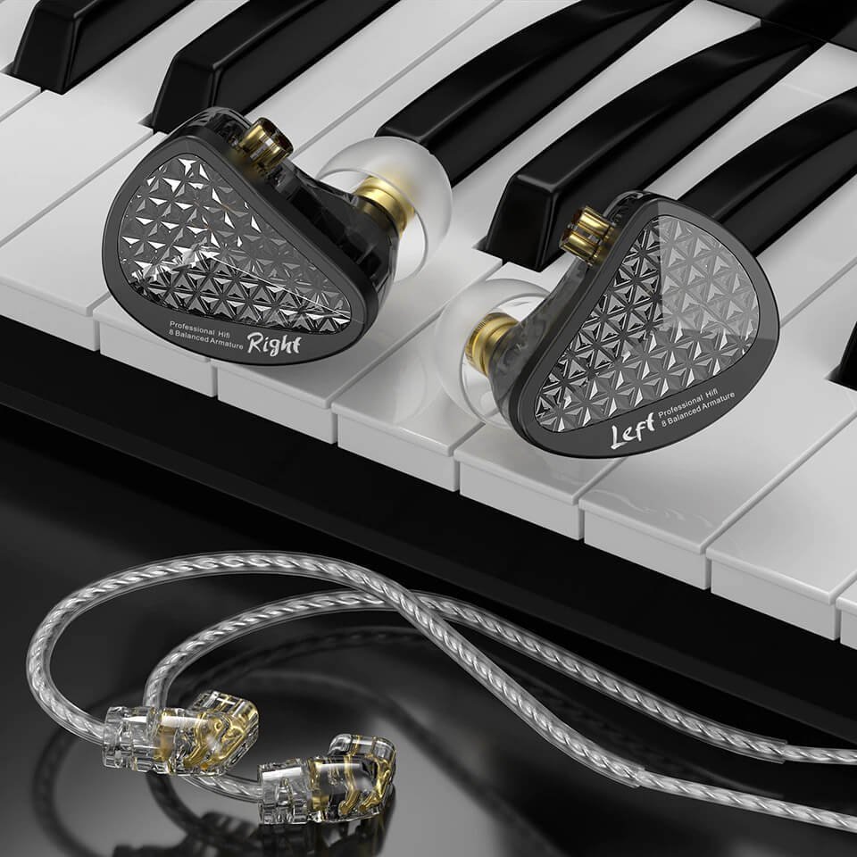 KZ Audio AS16 PRO BLACK NO MIC