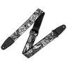 Levy's MP2TAT-001 2″ Tattoo Series Poly Guitar Strap - B&W Clowns