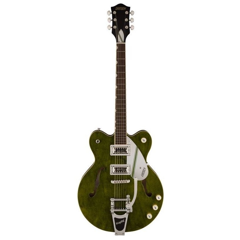 Gretsch G2604T Streamliner Rally II Center Block Double-Cut With Bigsby Rally Green Satin
