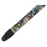 Levy's MP2TAT-003 2″ Tattoo Series Poly Guitar Strap - New School Levy's MP2TAT-003 2″ Tattoo Series Poly Guitar Strap - New School