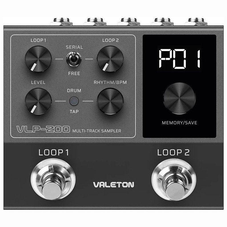 Hotone Audio Valeton VLP-200 Stereo Dual Looper Multi-Track Sampler