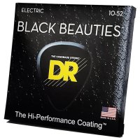DR STRINGS BLACK BEAUTIES ELECTRIC - BIG HEAVY (10-52)