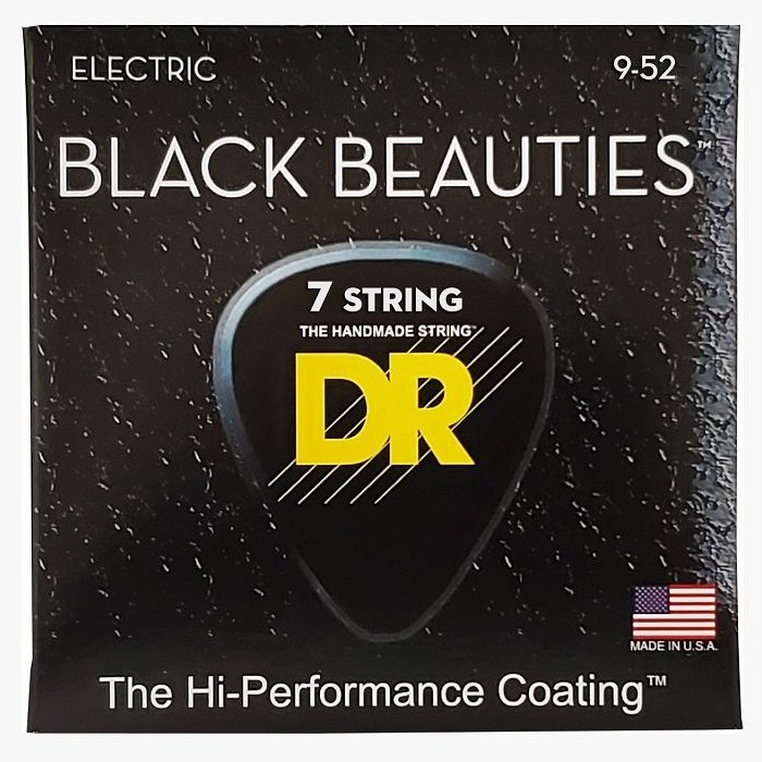 DR STRINGS BLACK BEAUTIES ELECTRIC - LIGHT 7-STRING (9-52)