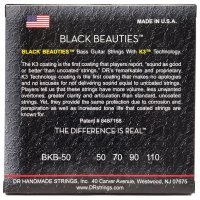 DR STRINGS BLACK BEAUTIES BASS - HEAVY (50-110)