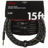 Fender Cable Pin-Up Series 15' Angled Black Tweed