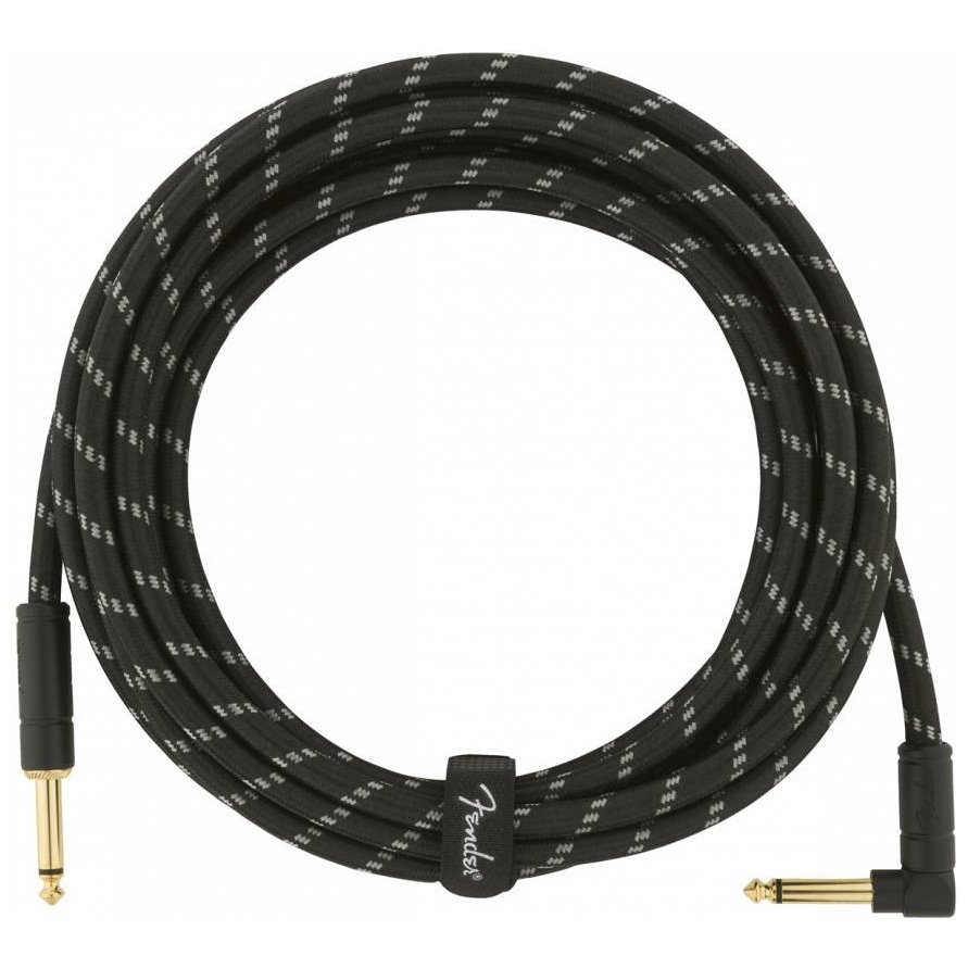 Fender Cable Pin-Up Series 15' Angled Black Tweed