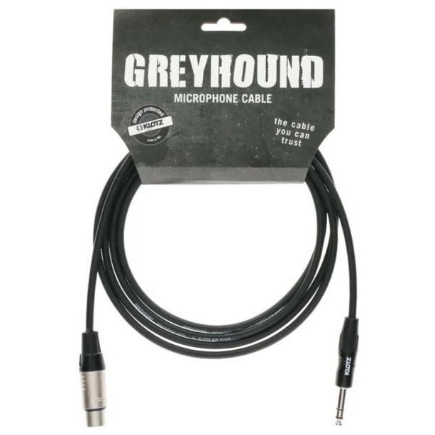 Klotz GRG1FP01.5 Greyhound Microphone Cable Female Xlr Balanced Jack 1.5 M