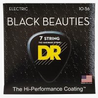 DR STRINGS BLACK BEAUTIES ELECTRIC - MEDIUM 7-STRING (10-56)