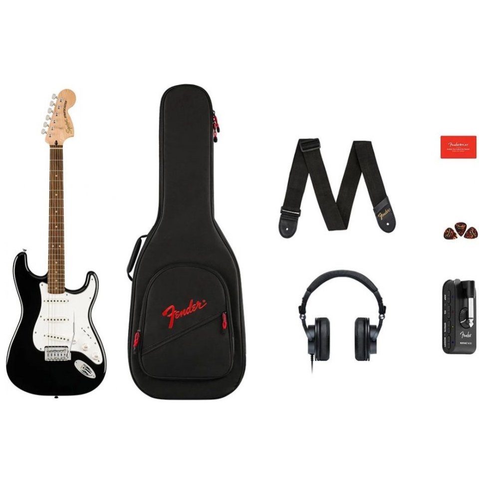 Squier by Fender Affinity Series Stratocaster Mustang Micro Pack