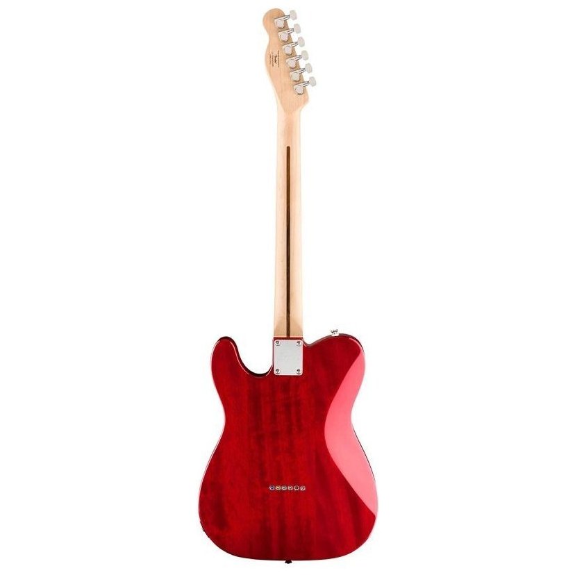 Squier by Fender Affinity Series Telecaster Flame Maple Top Crimson Red Transparent