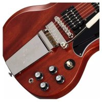 Gibson SG STANDARD '61 FADED MAESTRO VIBROLA VINTAGE CHERRY