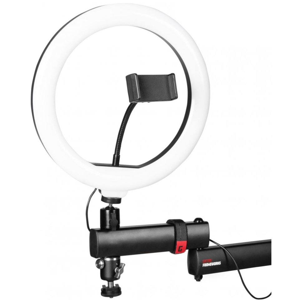 Gator Frameworks GFW-ID-CREATORTREE ID Series All-In-One Content Creator Tree with Light, Mic & Camera Attachments