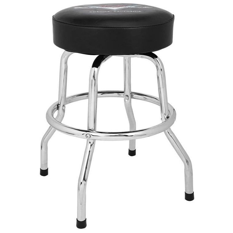 Fender 24" Custom Shop Chevron Logo Barstool Black/Chrome