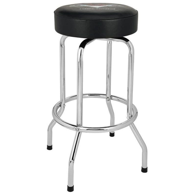 Fender 30" Custom Shop Chevron Logo Barstool Black/Chrome