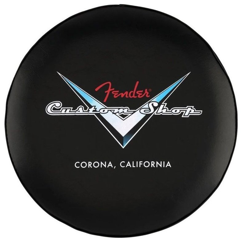 Fender 30" Custom Shop Chevron Logo Barstool Black/Chrome