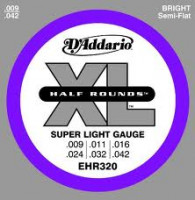 D'Addario EHR320 XL Half Rounds Super Light (09-42)