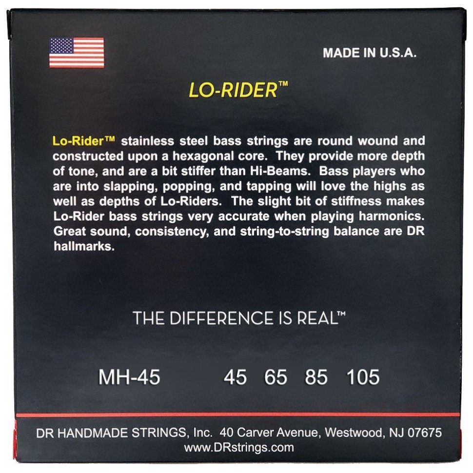 DR STRINGS LO-RIDER BASS - MEDIUM (45-105)