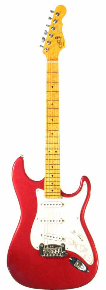 G&amp;L LEGACY (Candy Apple Red, maple,3-ply Pearll)