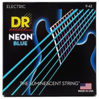 DR STRINGS NEON BLUE ELECTRIC - LIGHT (9-42)