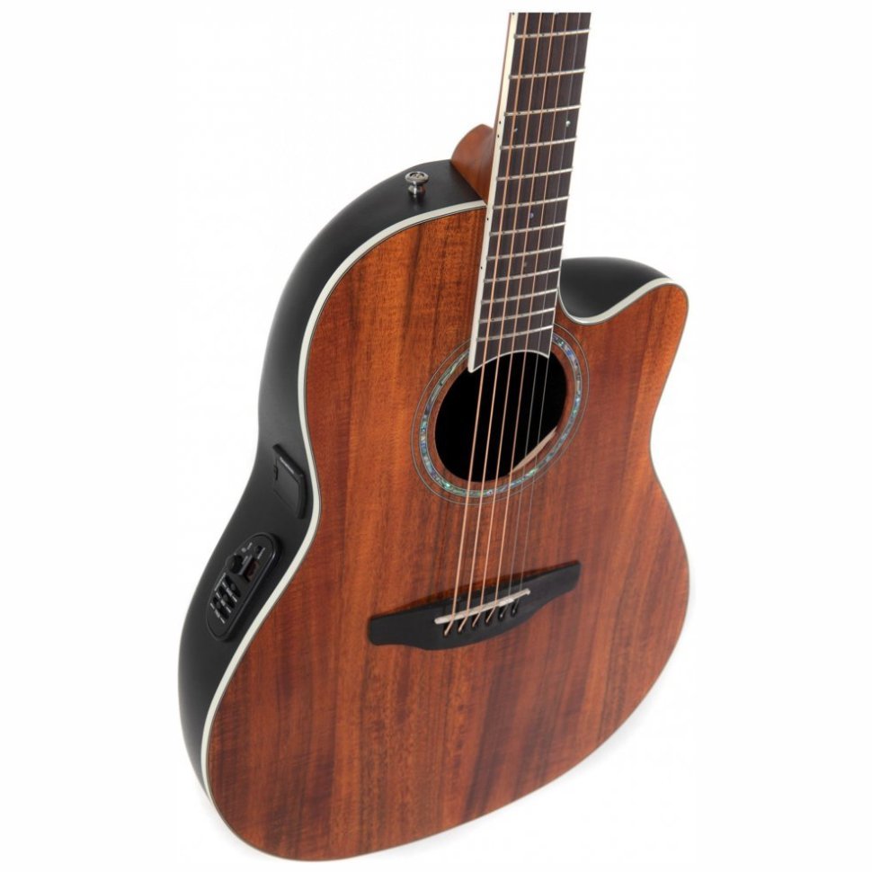 Ovation Celebrity Traditional Plus CS24P Mid Cutaway Figured Koa