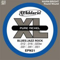 D'Addario EPN21 XL Pure Nickel Jazz Light (12-51)