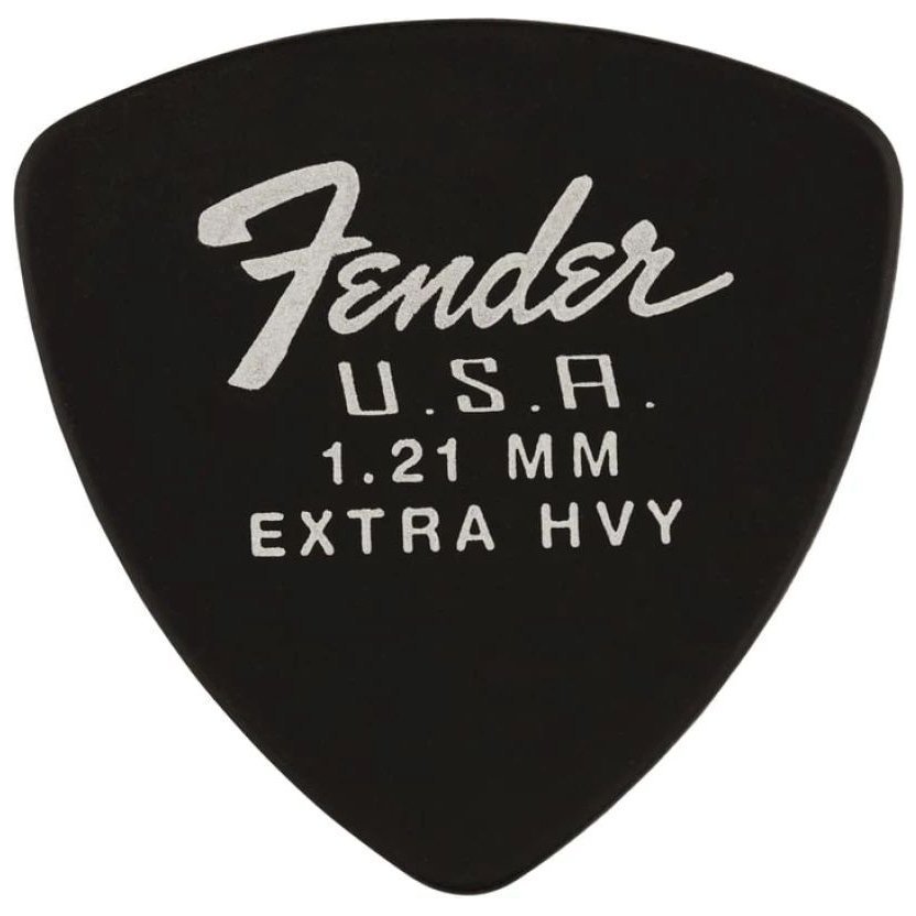 Fender 346 Shape Dura-Tone 1.21 Delrin Picks Black 12 Pack Fender 346 Shape Dura-Tone 1.21 Delrin Picks Black 12 Pack