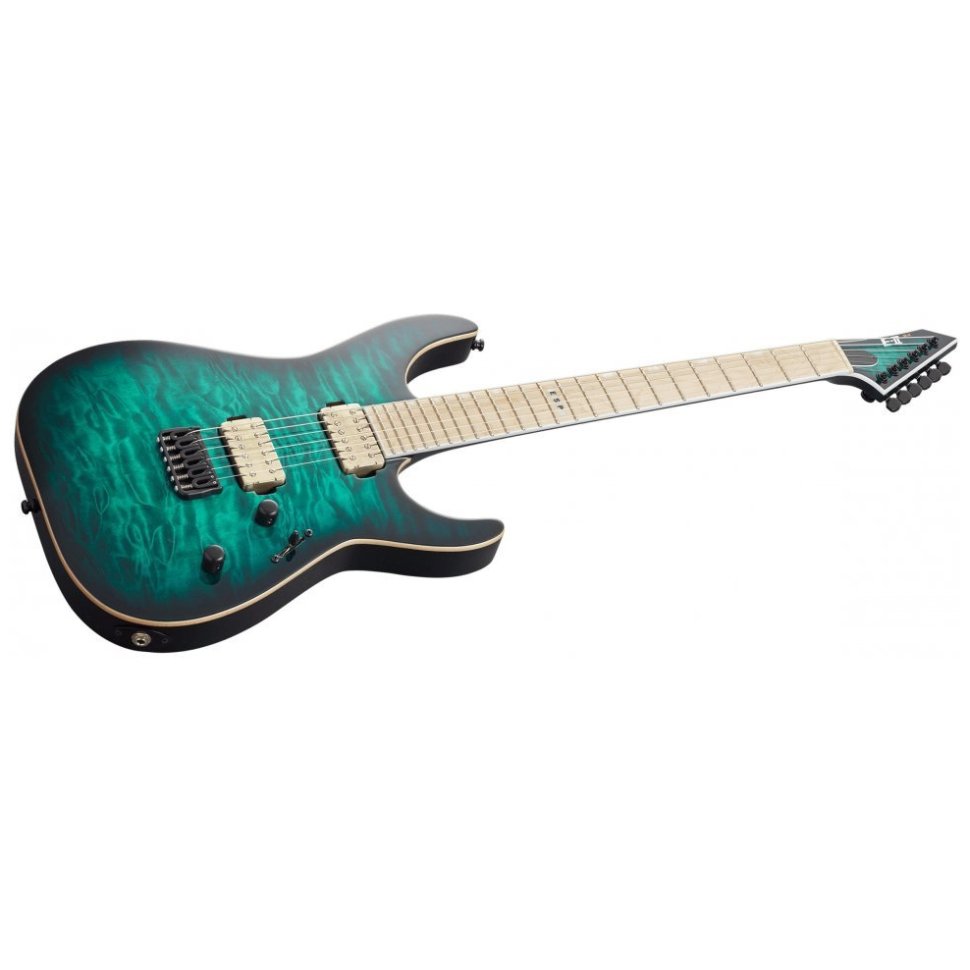 ESP E-II M-II NT (Black Turquoise Burst)