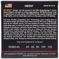 DR STRINGS NEON GREEN BASS - MEDIUM - 5 STRING (45-125)