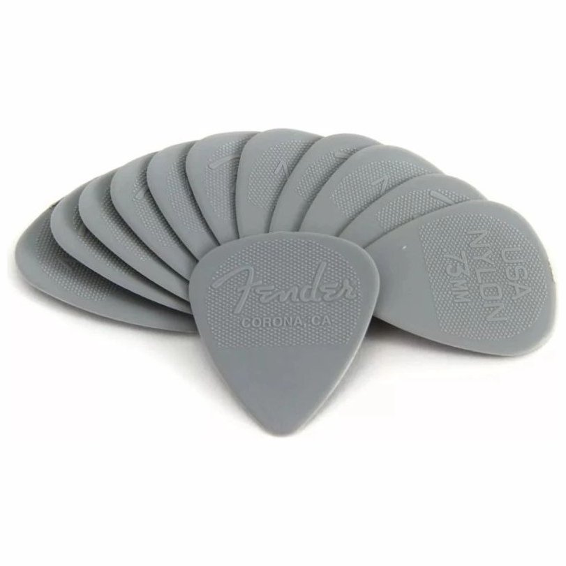 Fender 351 Shape Nylon Picks 0.73 12 Pack Gray