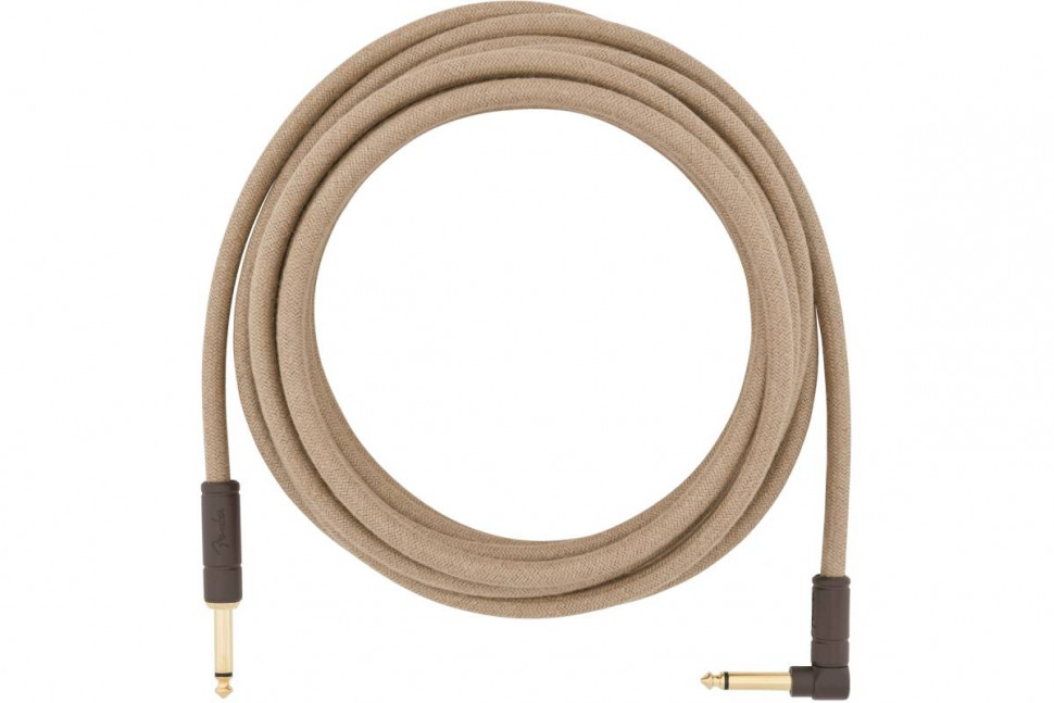 Fender 18.6' ANGLED FESTIVAL INSTRUMENT CABLE PURE HEMP NATURAL