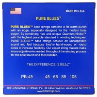 DR STRINGS PURE BLUES BASS - MEDIUM (45-105)