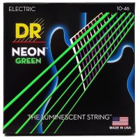 DR STRINGS NEON GEEN ELECTRIC - MEDIUM (10-46)