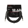 Fender CABLE DELUXE SERIES 18.6' ANGLED BLACK TWEED