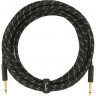 Fender CABLE DELUXE SERIES 18.6' ANGLED BLACK TWEED Fender CABLE DELUXE SERIES 18.6' ANGLED BLACK TWEED