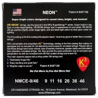 DR STRINGS NEON MULTI-COLOR ELECTRIC - LIGHT HEAVY (9-46)