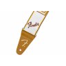 Fender 2" WEIGHLESS MONOGRAMMED STRAP WHITE/BROWN/YELLOW