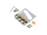 Fender BRIDGE ASSEMBLY FOR AMERICAN VINTAGE HOT ROD TELECASTER WITH COMPENSATED BRASS SADDLES NICKEL