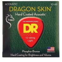DR STRINGS DRAGON SKIN ACOUSTIC - 12 STRING (10-48)
