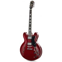 Donner Music DJP-1000 Semi-Hollow Electric Guitar Cherry