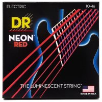 DR STRINGS NEON RED ELECTRIC - MEDIUM (10-46)