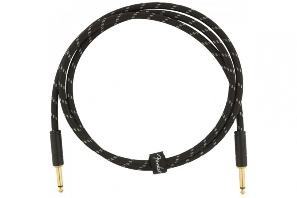Fender CABLE DELUXE SERIES 5' BLACK TWEED