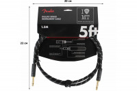 Fender CABLE DELUXE SERIES 5' BLACK TWEED