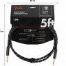 Fender CABLE DELUXE SERIES 5' BLACK TWEED