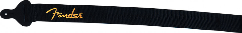 Fender STRAP 2 BLACK YELLOW LOGO