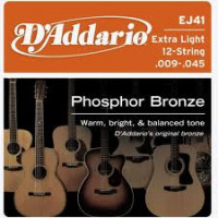 D'Addario EJ41 Phosphor Bronze Extra Light 12-String (9-45)