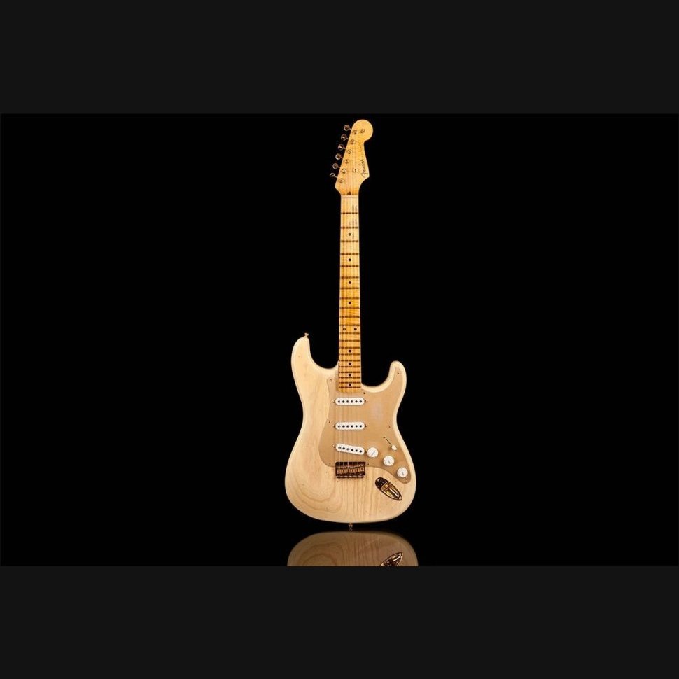 Fender Custom Shop Limited Edition '55 Hardtail Stratocaster Journeyman Relic Gold Hardware Natural Blonde