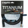 Klotz Titanium Starquad Analog Audio Cable With Male Xlr To Balanced Jack Plug 3 M