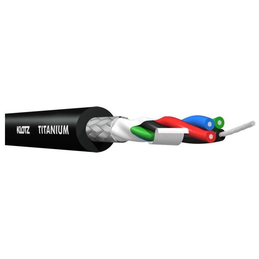 Klotz Titanium Starquad Analog Audio Cable With Male Xlr To Balanced Jack Plug 3 M