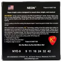 DR STRINGS NEON YELLOW ELECTRIC - LIGHT (9-42)